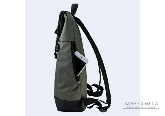 Зеленый рюкзак Rolltop medium TwinsStore