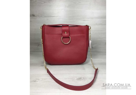 Молодіжна жіноча сумка Єва червоного кольору WeLassie
