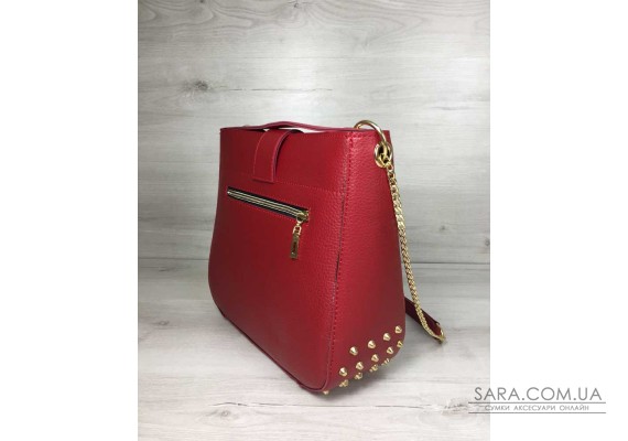 Молодіжна жіноча сумка Єва червоного кольору WeLassie