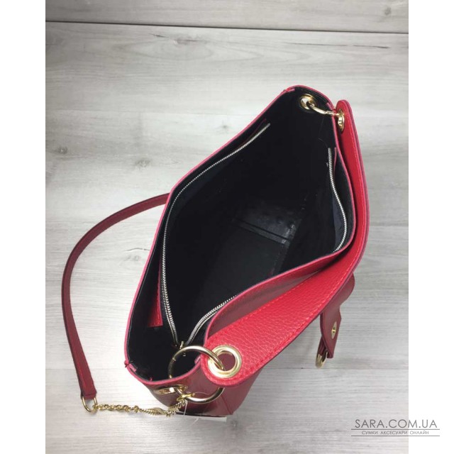 Молодіжна жіноча сумка Єва червоного кольору WeLassie дешево Молодіжна жіноча сумка Єва червоного кольору WeLassie дешево