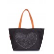 Сумка с глиттером POOLPARTY Lovetote (pool-lovetote-oxford-black)