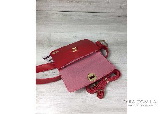 Женская сумка на пояс- клатч Арья красного цвета WeLassie