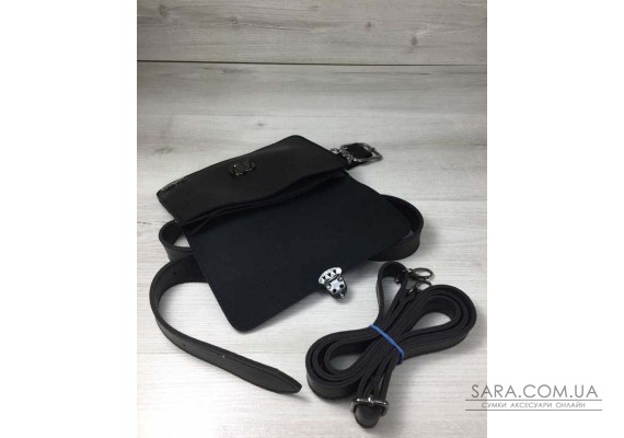 Женская сумка на пояс- клатч Арья черного цвета WeLassie