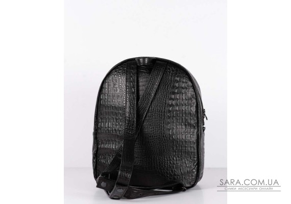 Рюкзак "MINI +" кроко, Чорний