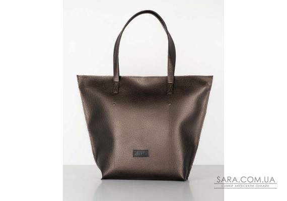 Сумка "shopper bag 02" bronze на блискавці