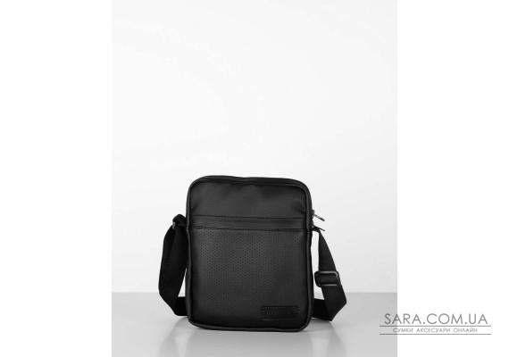 СУМКА-МЕССЕНДЖЕР "ECO LEATHER"  ЧЁРНЫЙ