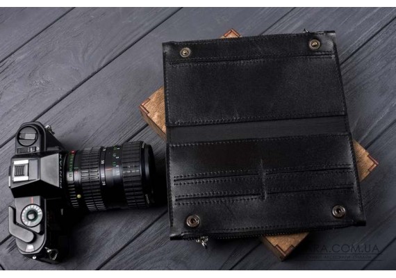 Мужской кошелек "DOUBLE  BLACK"