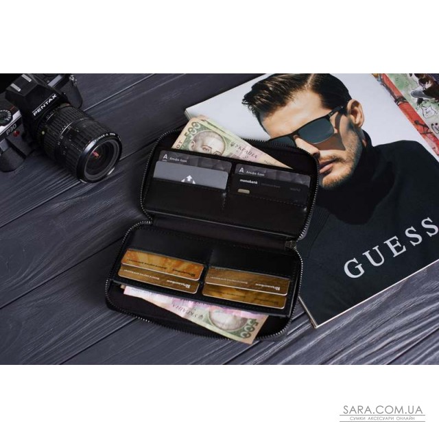 "Чоловічий гаманець на блискавці" BLACK дешево "Чоловічий гаманець на блискавці" BLACK дешево