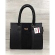 Каркасна жіноча сумка Селін чорного кольору зі вставкою чорний замш WeLassie