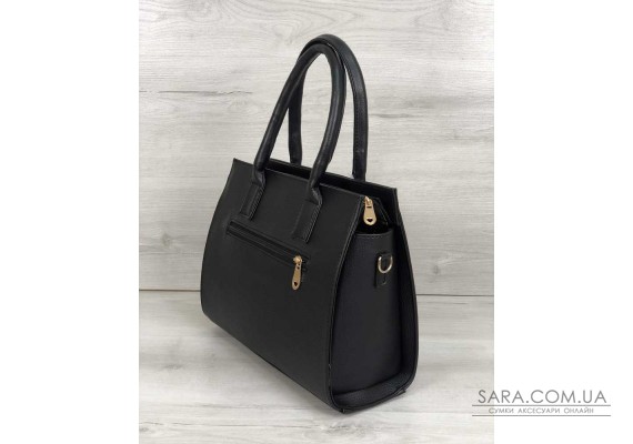 Каркасна жіноча сумка Селін чорного кольору WeLassie