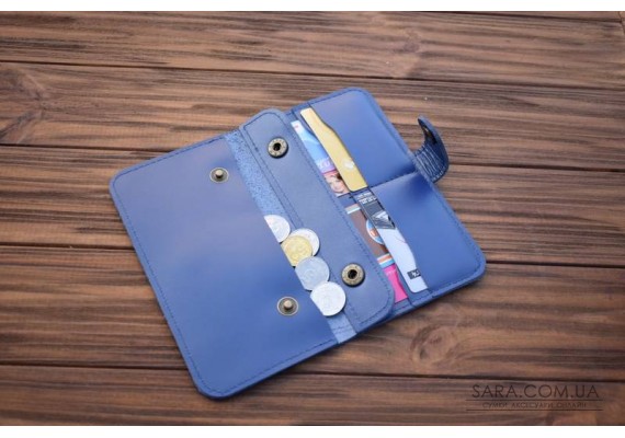 Портмоне кожаное СИНИЕ129 129098 Babak