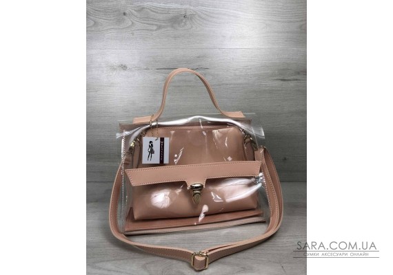 2в1 Молодіжна сумка Еріка мерехтливої кольору з силіконом (прозора) WeLassie