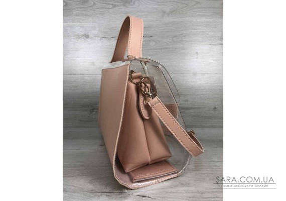 2в1 Молодіжна сумка Еріка мерехтливої кольору з силіконом (прозора) WeLassie