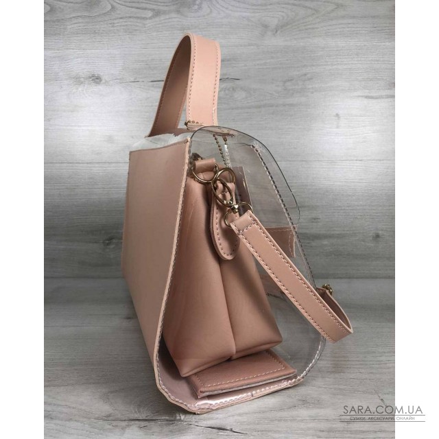 2в1 Молодіжна сумка Еріка мерехтливої кольору з силіконом (прозора) WeLassie дешево 2в1 Молодіжна сумка Еріка мерехтливої кольору з силіконом (прозора) WeLassie дешево