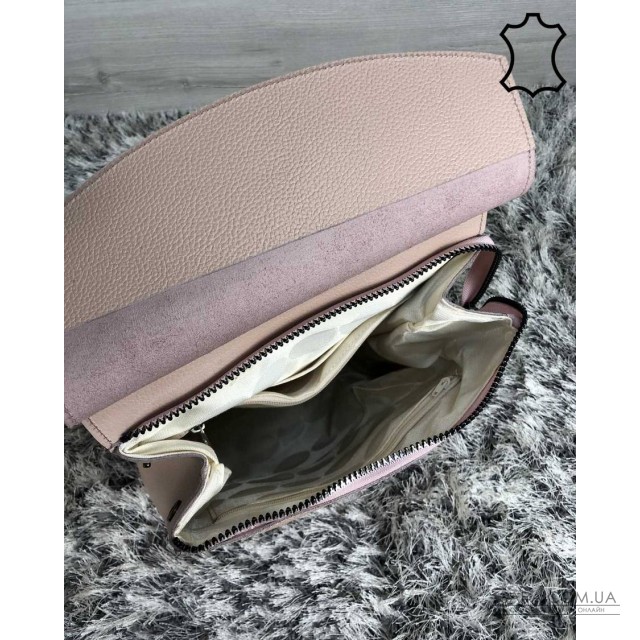 Кожаный молодежный сумка-рюкзак пудрового цвета WeLassie дешево Кожаный молодежный сумка-рюкзак пудрового цвета WeLassie дешево