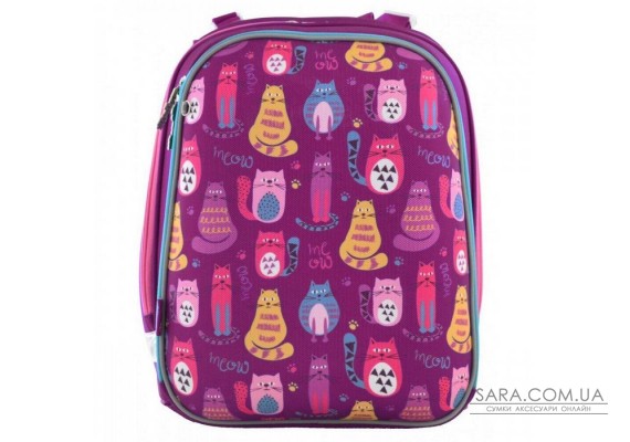 Шкільний каркасний рюкзак 1 Вересня H-12 «Cute cats» 16,5 л (556024)