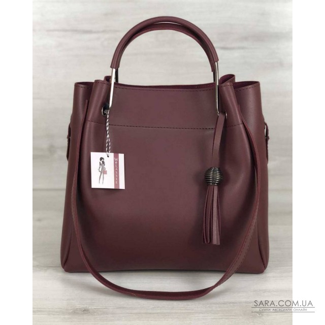 Молодіжна сумка Рамона бордового кольору WeLassie дешево Молодіжна сумка Рамона бордового кольору WeLassie дешево