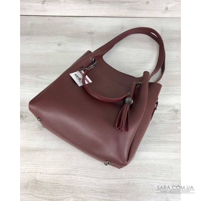 Молодіжна сумка Рамона бордового кольору WeLassie дешево Молодіжна сумка Рамона бордового кольору WeLassie дешево