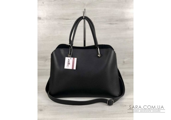 Стильная женская сумка Илария черного цвета WeLassie