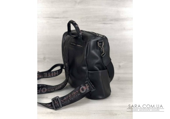 Молодежный  сумка-рюкзак Angelo черного цвета WeLassie