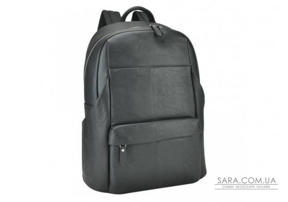 Чорний шкіряний чоловічий рюкзак Tiding Bag B3-161A