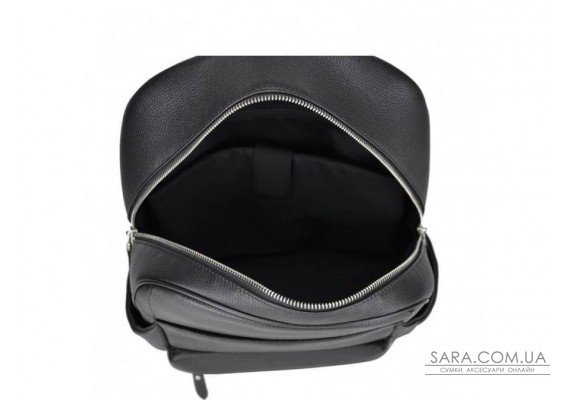 Чорний шкіряний чоловічий рюкзак Tiding Bag B3-161A