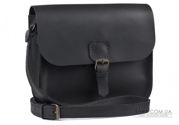 Жіноча сумка з натуральної шкіри Handy Чорна