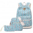 Рюкзак молодіжний Кошенята Блакитний Набір 3в1