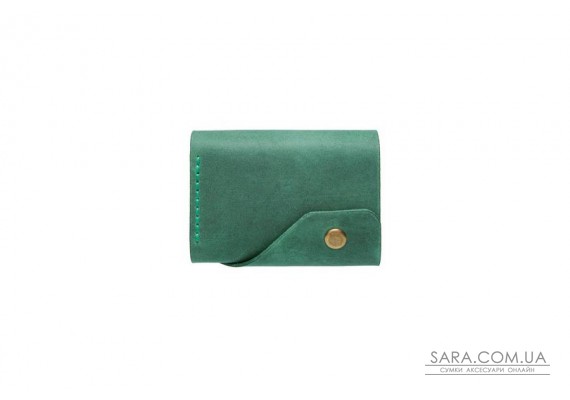 Кожаный женский кошелек Triple зеленый Art Pelle