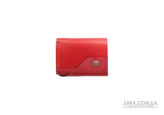 Кожаный женский кошелек Triple красный Art Pelle