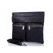 Шкіряна чоловіча сумка через плече Lareboss 8259-1 BLACK